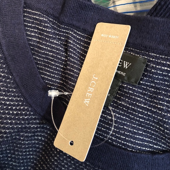 NWT J. Crew Cotton cashmere pique Crewneck sweater - Picture 5 of 5